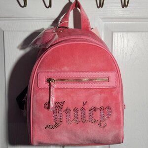 Juicy Couture Pink Lemonade Big Spender Mini Velour Backpack